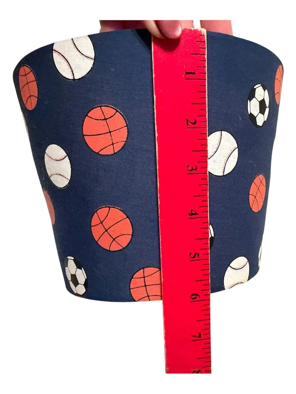 Fabric Sports Pattern Navy Lampshade only - Unbranded